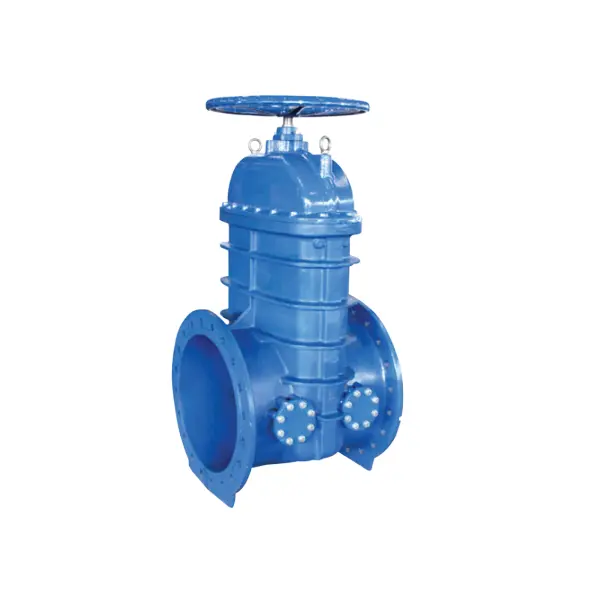 BS 5163 flanşlı esnek NRS geçit valfi Bypass çıkışlı